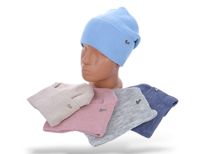 Шапка КОРОЛЕВА (one size) R33 mix (зима)