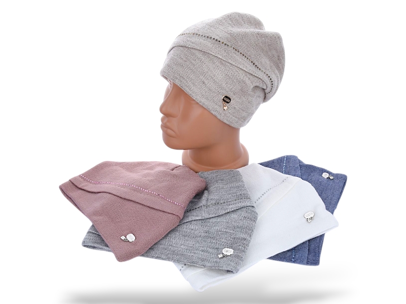 Шапка КОРОЛЕВА (one size) R4 mix (зима)