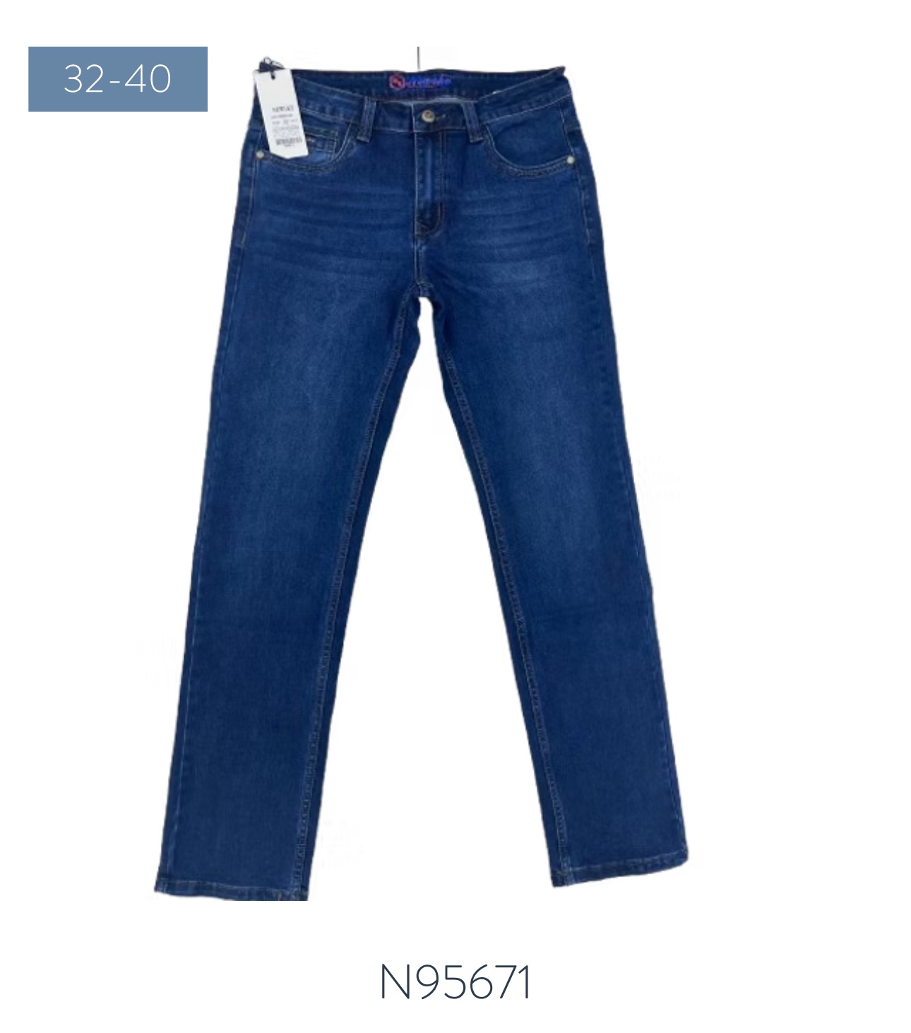 Джинсы God Baron (32-40) N95671 blue (деми)