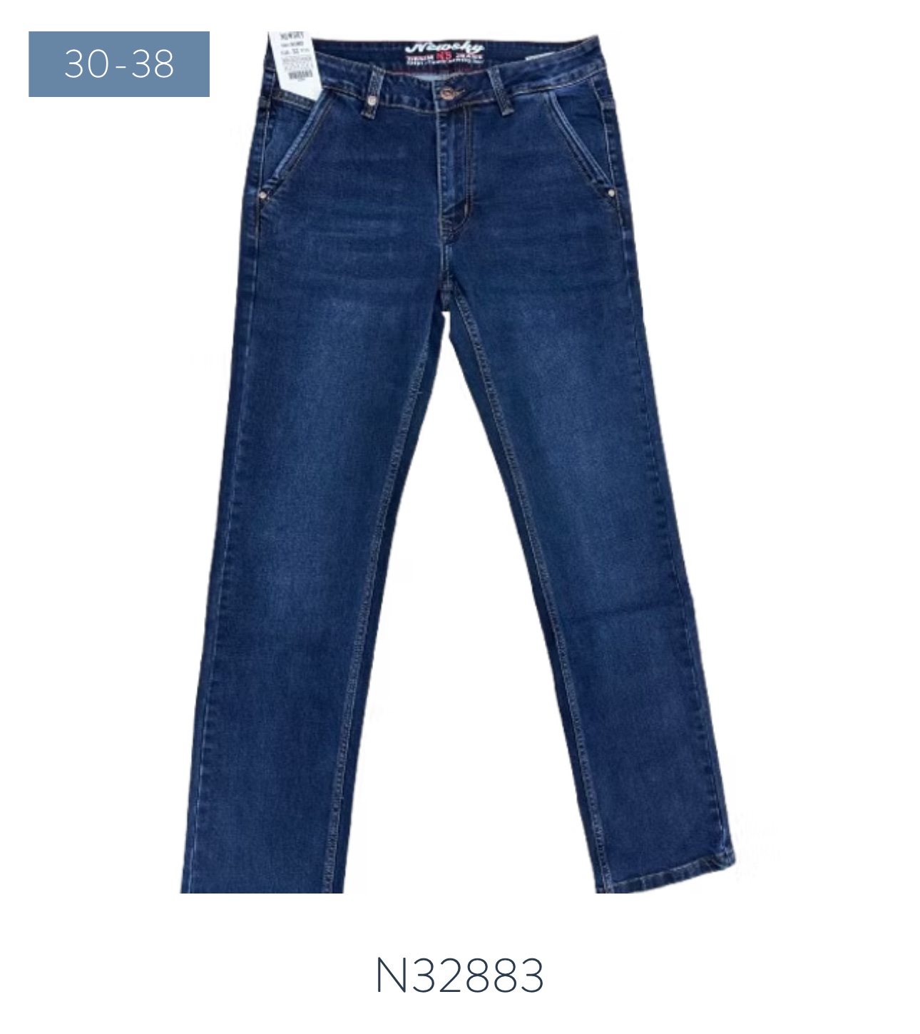 Джинсы God Baron (30-38) N32883 blue (деми)