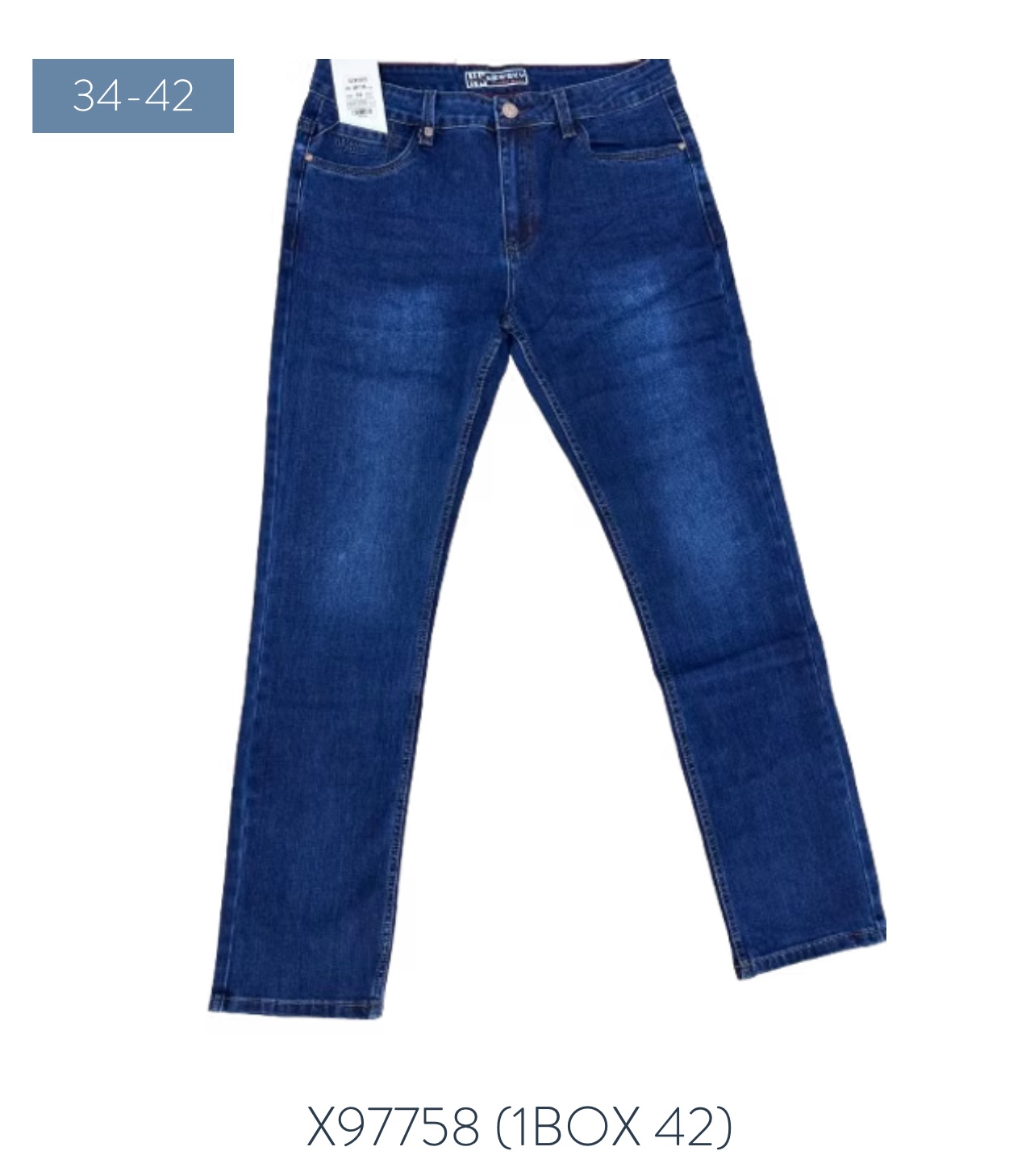 Джинсы God Baron (34-42) N97758 blue (деми)