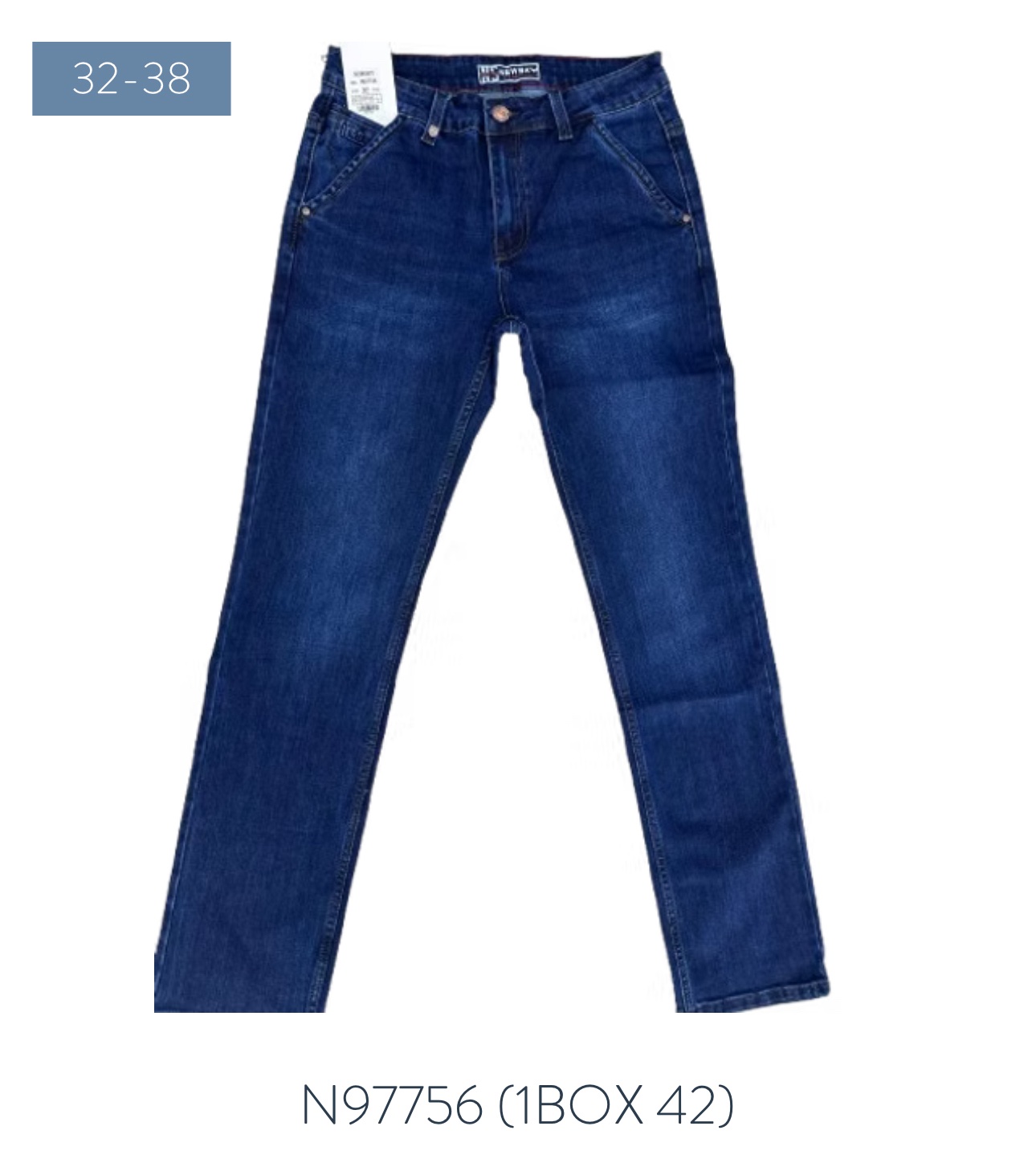 Джинсы God Baron (32-38) N97756 blue (деми)