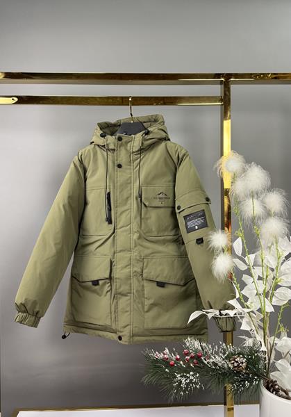 Куртка Delfinka (150-180) 88011 khaki (зима)