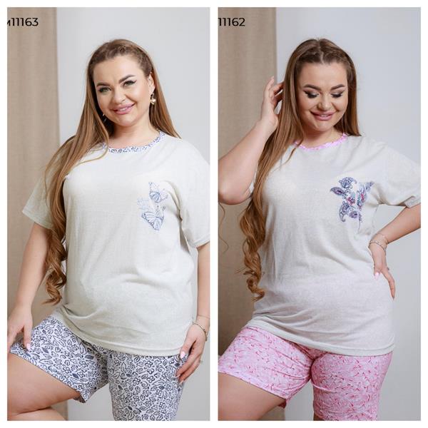 Пижама Vehuiah (L-4XL) 11163 navy (лето)