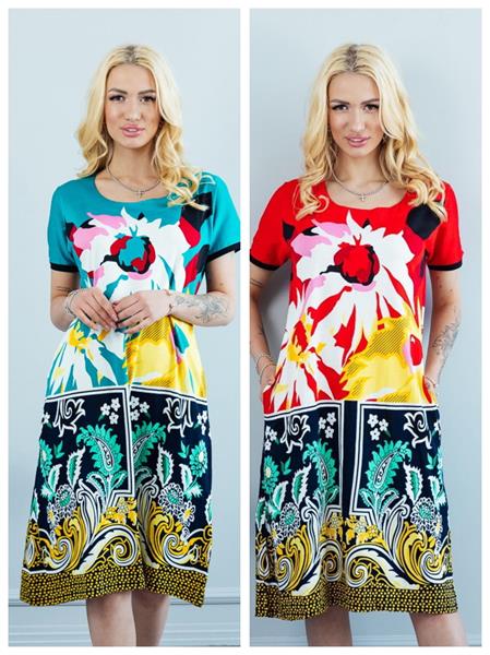 Платье Vehuiah (M-2XL) 172781-1 red (лето)