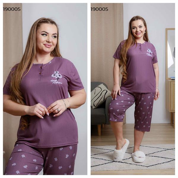 Пижама Vehuiah (2XL-4XL) 190005 purple (лето)