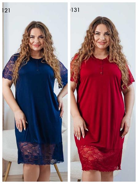 Ночнушка Vehuiah (M-XL) 220131 red (лето)