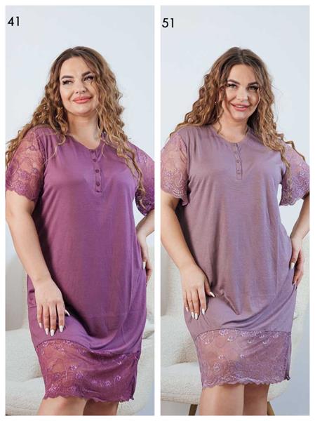 Ночнушка Vehuiah (M-XL) 220141 purple (лето)