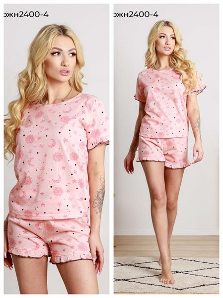 Пижама Vehuiah (S-XL) 2400-4 beige (лето)