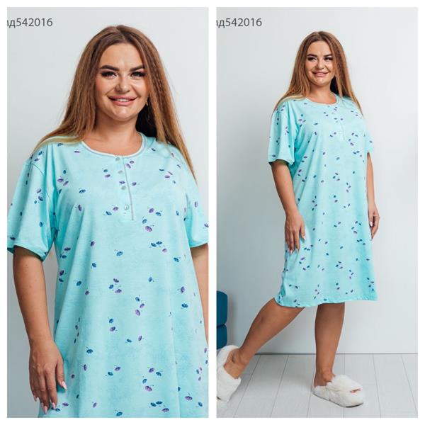 Ночнушка Vehuiah (4XL-6XL) 542016 l.blue (лето)