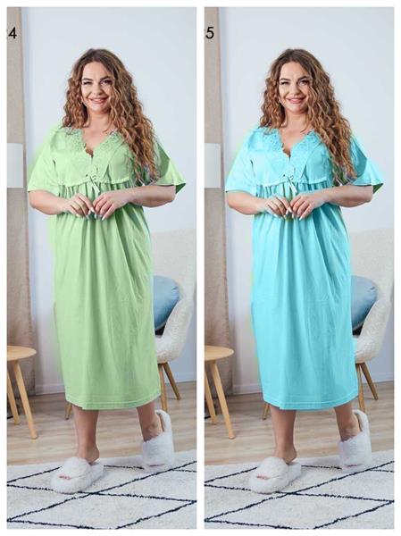 Ночнушка Vehuiah (L-2XL) 726325 l.blue (лето)