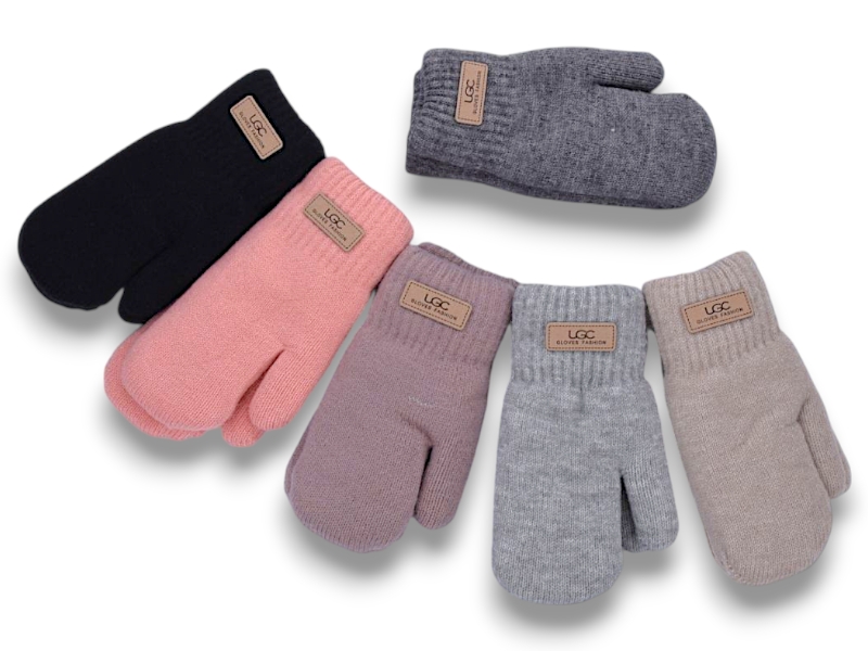 Варежки КОРОЛЕВА (one size) J1029 mix (зима)