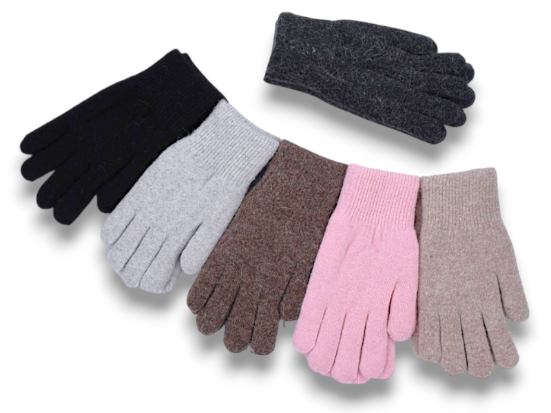 Перчатки КОРОЛЕВА (one size) J2028 mix (зима)