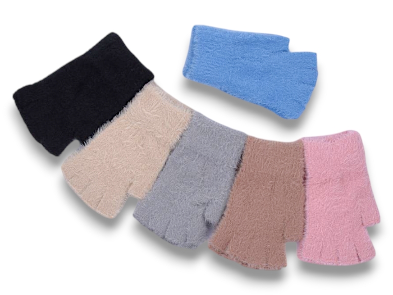 Перчатки КОРОЛЕВА (one size) J3013 mix (зима)