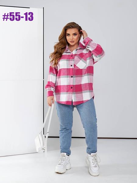 Рубашка BAT (46-56) 55-13 pink (деми)