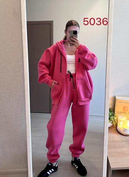 Костюм спорт FSN (52-58) 5036 pink (зима)