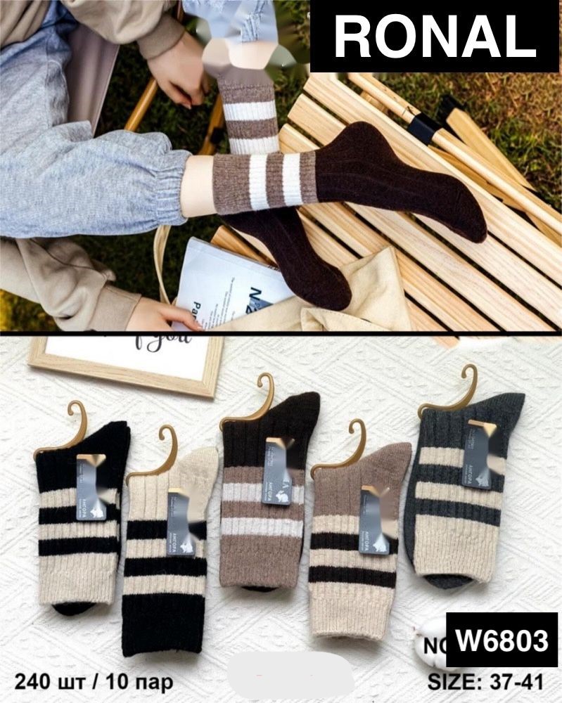 Носки Ronal (37-41) W6803 mix (деми)