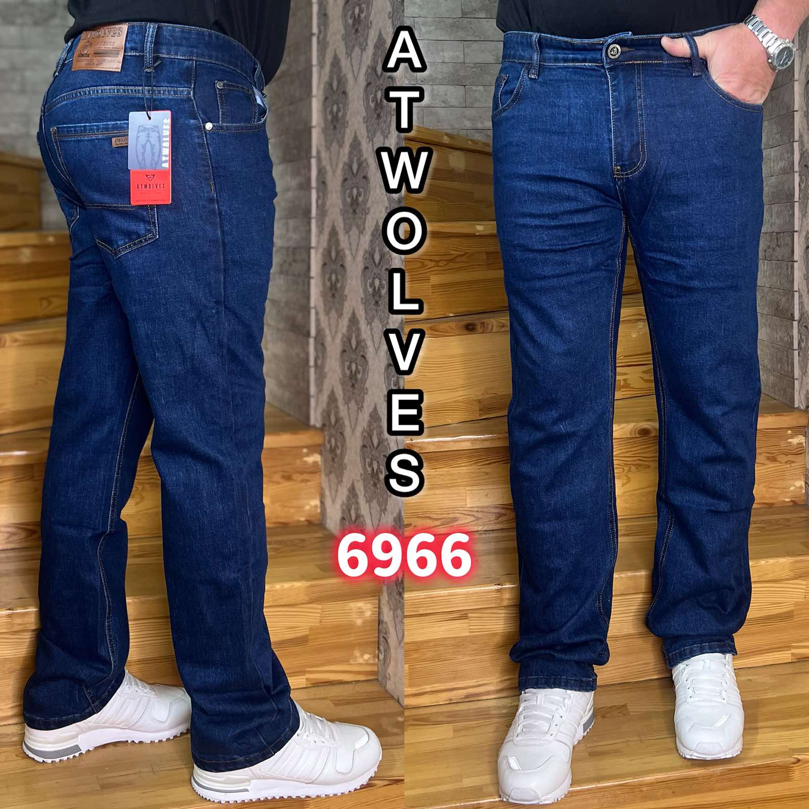 Джинсы God Baron (32-38) 6966 blue (деми)