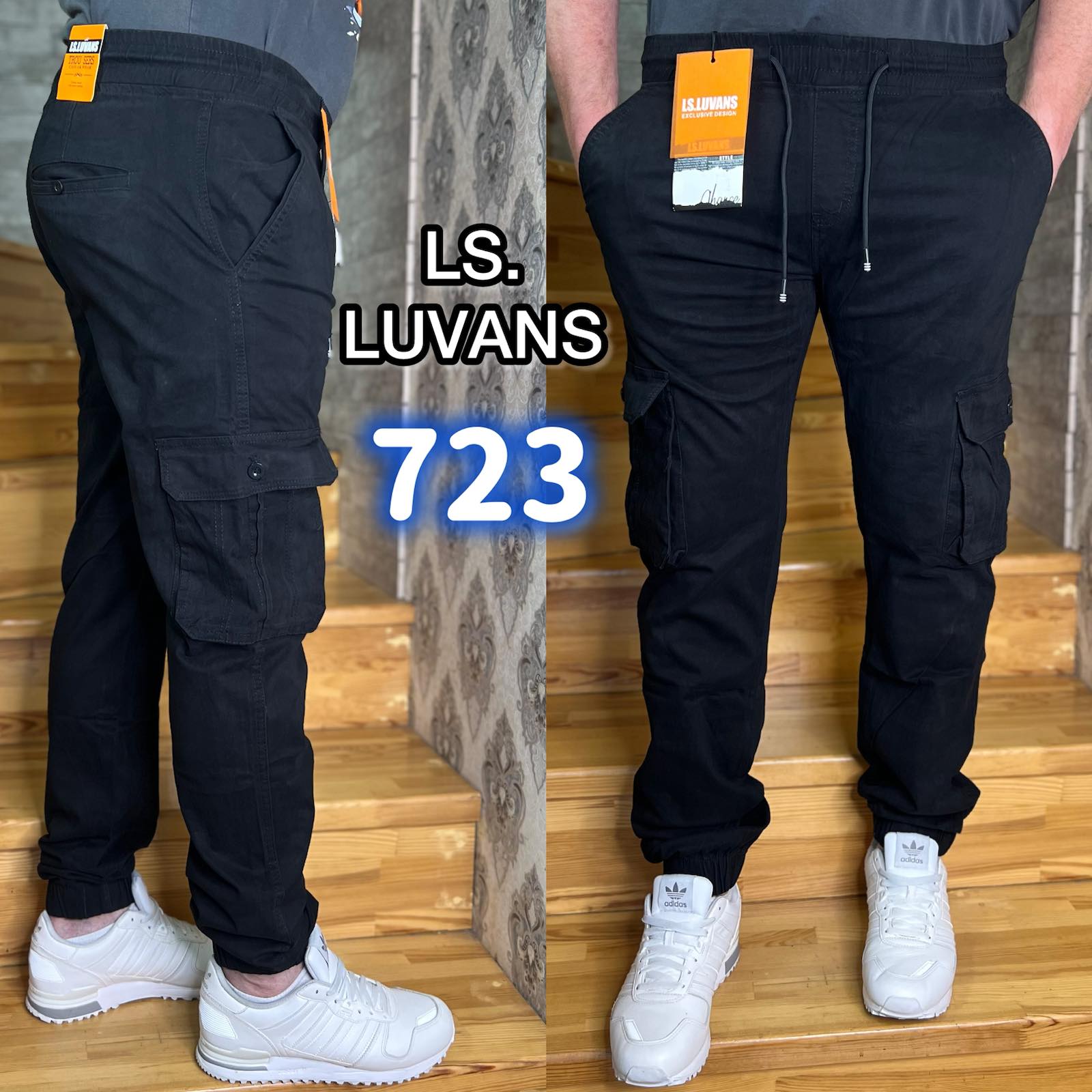 Джинсы God Baron (29-38) 723 black (деми)