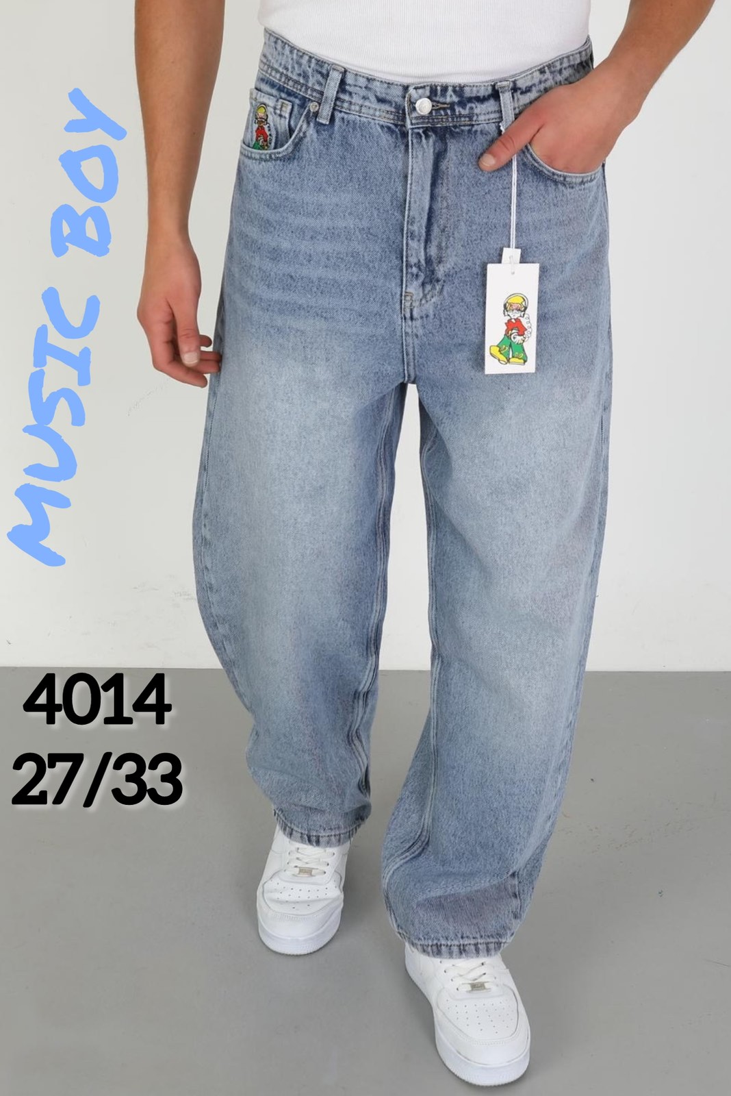 Джинсы God Baron (27-33) 4014 l blue (деми)