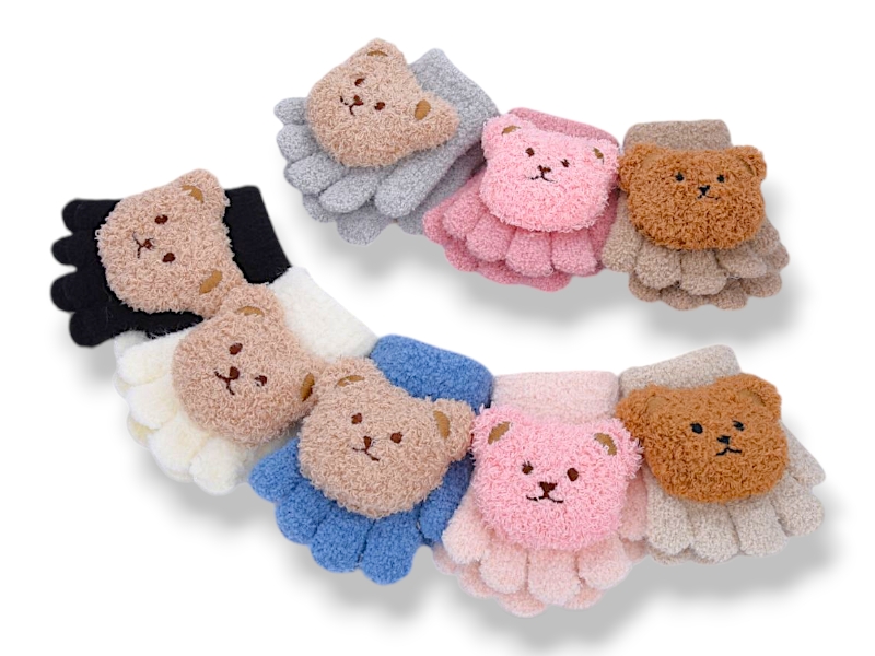 Перчатки КОРОЛЕВА (1-3) 5205 mix (зима)