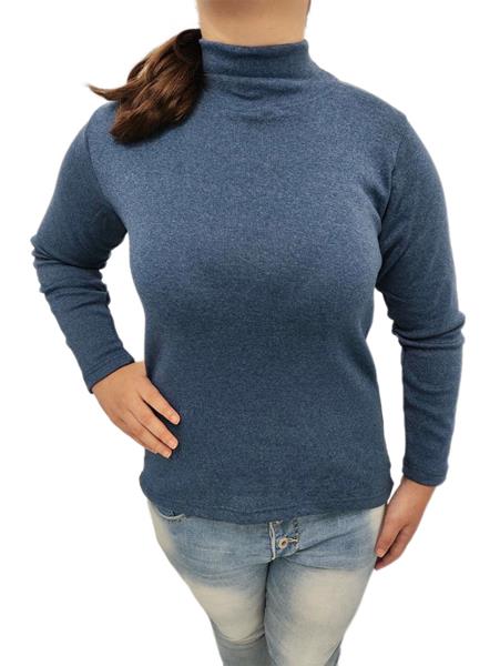 Гольф ALIA (S-3XL) 3121 d.blue байка (зима)