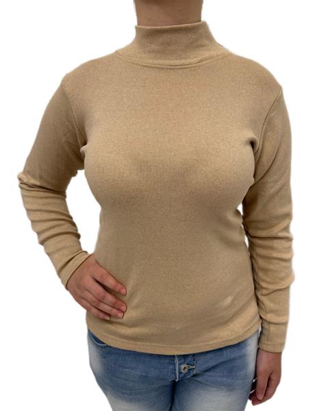 Гольф ALIA (S-3XL) 3125 beige байка (зима)