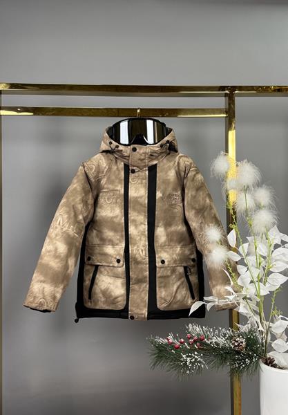 Куртка Delfinka (128-146) 25016 brown (зима)