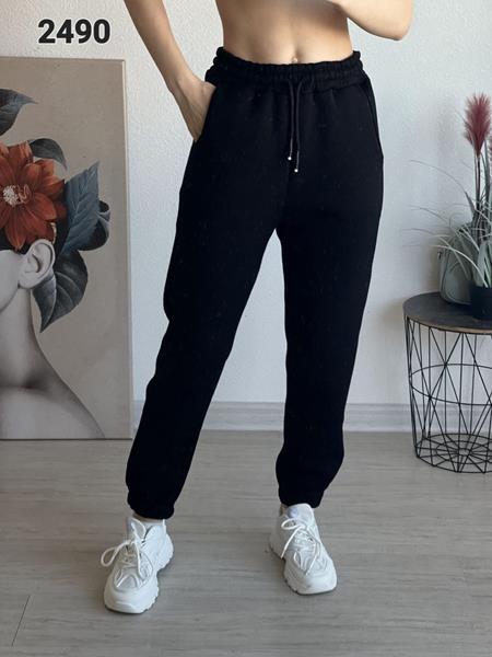 Штаны спорт FSN (46-52) 2490 black (зима)