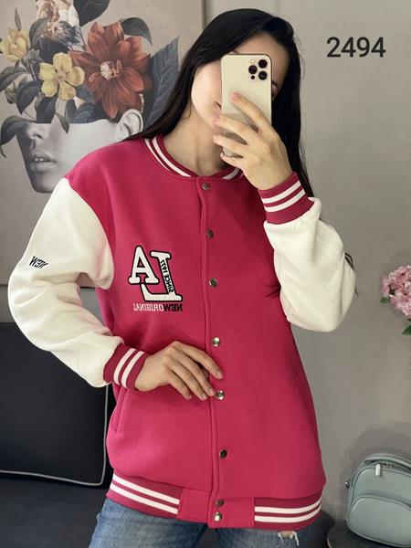 Куртка FSN (42-48) 2494 pink (деми)