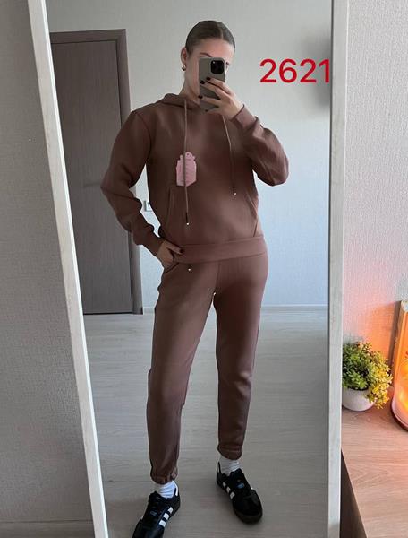 Костюм спорт FSN (46-52) 2621 brown (зима)