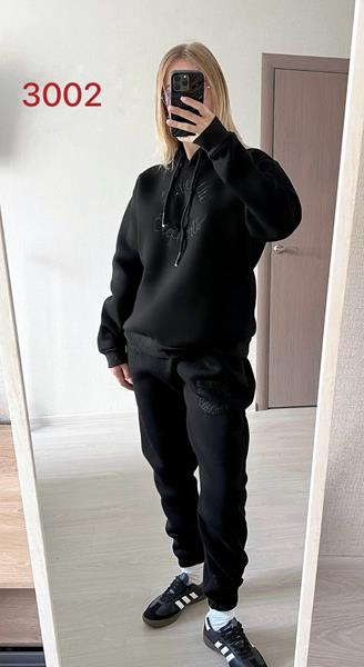 Костюм спорт FSN (46-52) 3002 black (зима)