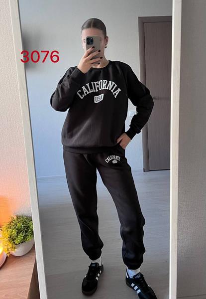 Костюм спорт FSN (42-48) 3076 black (зима)