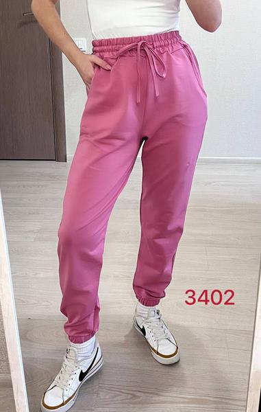 Штаны спорт FSN (46-52) 3402 pink (деми)