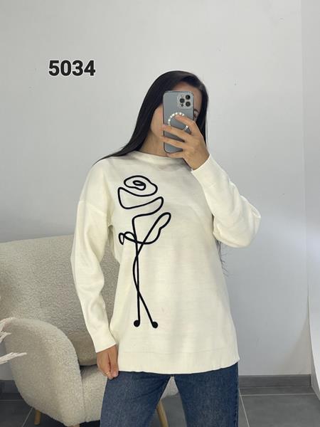 Свитер FSN (46-52) 5034 white (деми)