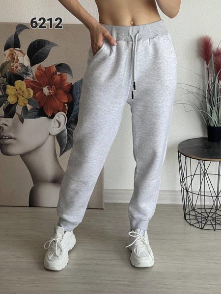 Штаны спорт FSN (48-54) 6212 l.grey (зима)