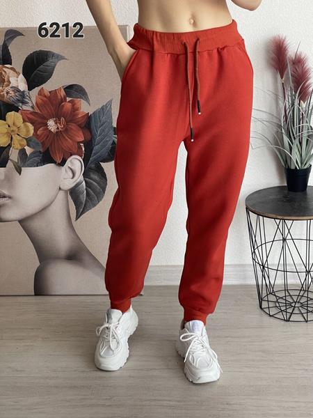 Штаны спорт FSN (48-54) 6212 red (зима)