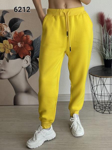 Штаны спорт FSN (48-54) 6212 yellow (зима)