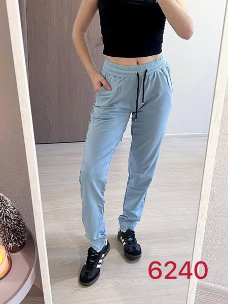 Штаны спорт FSN (42-48) 6240 l.blue (деми)