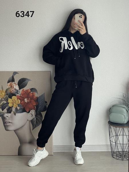 Костюм спорт FSN (46-52) 6347 black (зима)