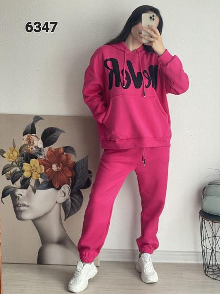 Костюм спорт FSN (46-52) 6347 pink (зима)