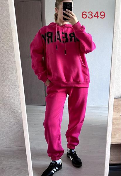 Костюм спорт FSN (46-52) 6349 crimson (зима)