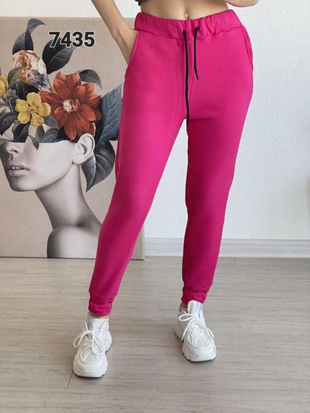 Штаны спорт FSN (42-48) 7435 crimson (зима)