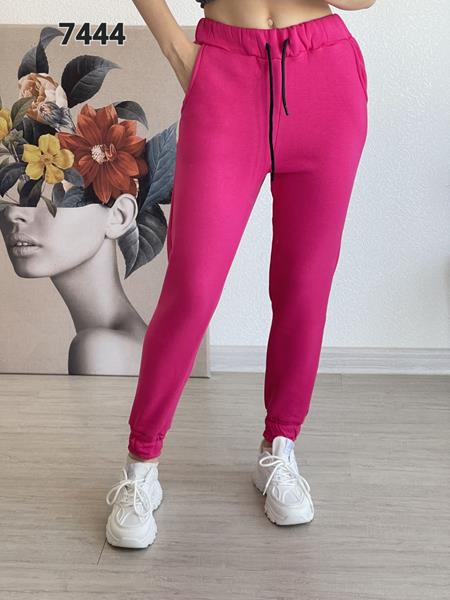 Штаны спорт FSN (42-48) 7444 pink (зима)