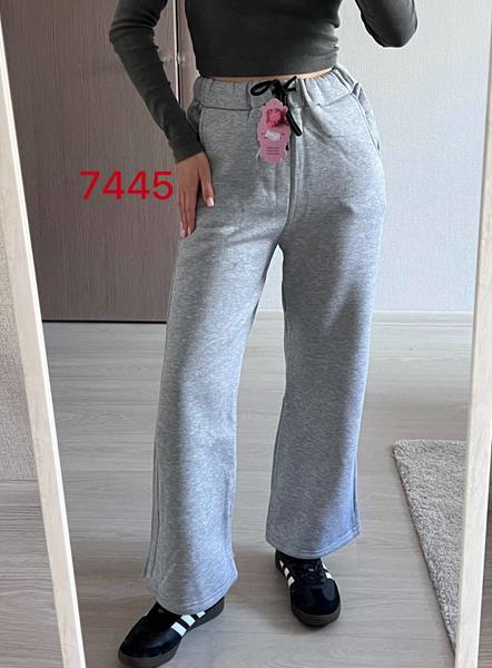 Штаны спорт FSN (42-48) 7445 grey (зима)