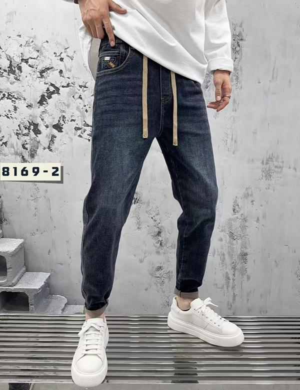 Джинсы F.T.H (30-38) 8169-2 navy (деми)