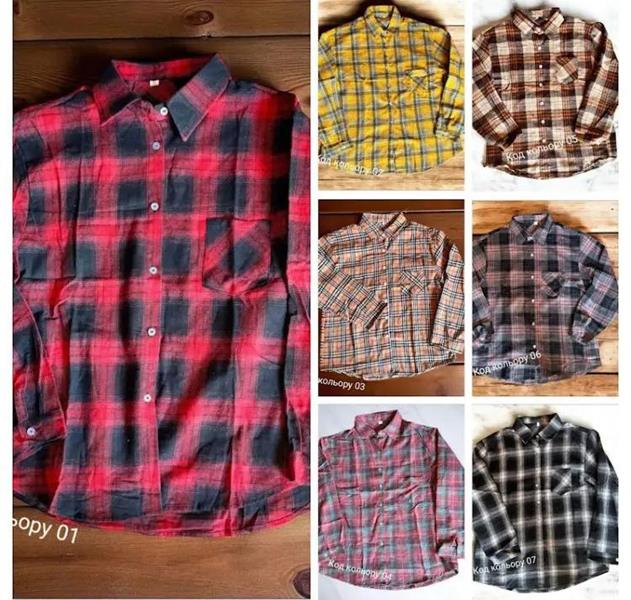 Рубашка Seven Group (M-2XL) 107-1 red (деми)