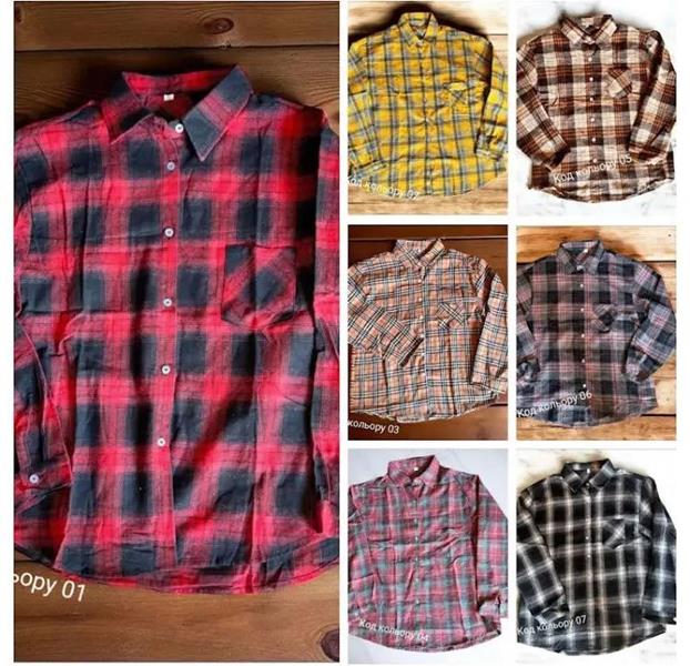 Рубашка Seven Group (M-2XL) 107-2 yellow (деми)