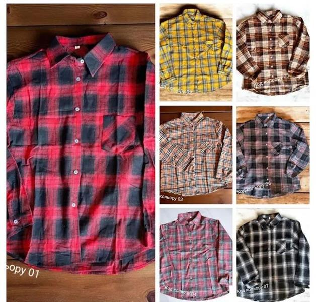 Рубашка Seven Group (M-2XL) 107-6 grey (деми)