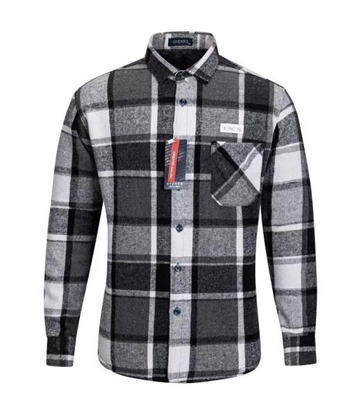 Рубашка Verton (XL-5XL) W2502 grey (зима)